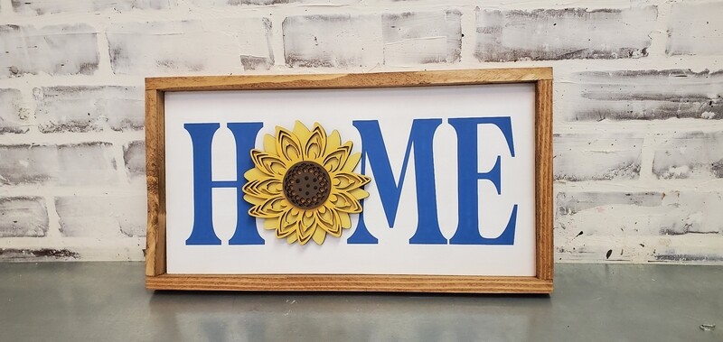 SUNFLOWER HOME (8 X 16&quot;)-L*