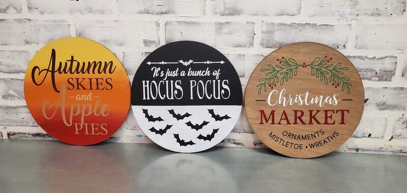 CHANGEABLE SHIPLAP CIRCLES ONLY - FALL SET **