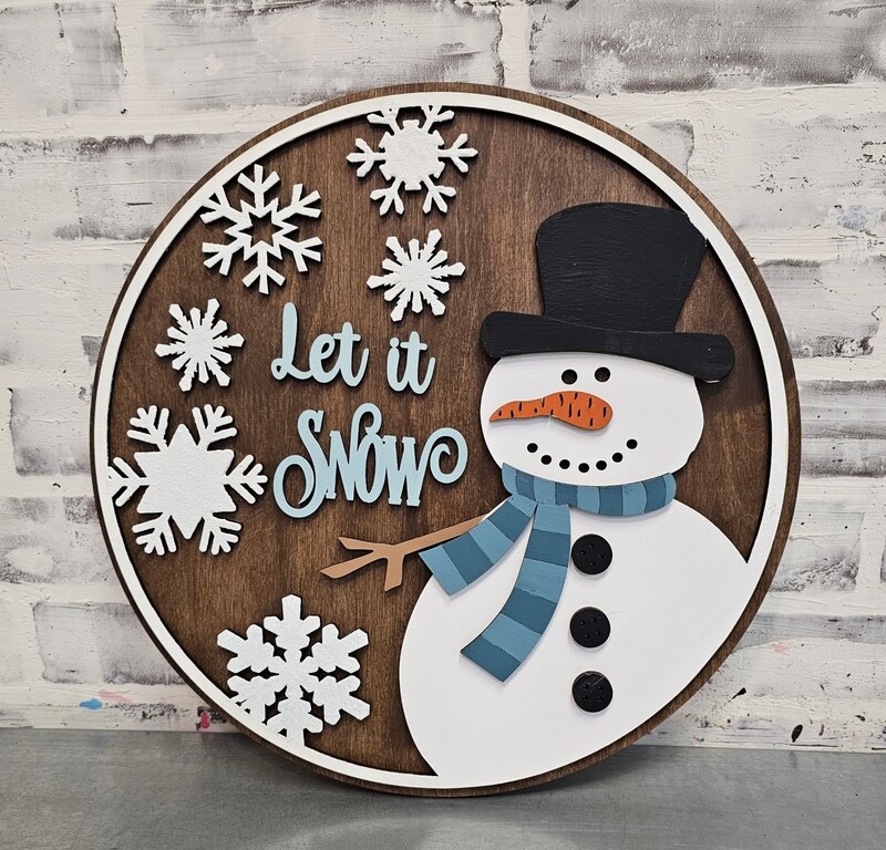 LET IT SNOW DOORHANGER (15")-*