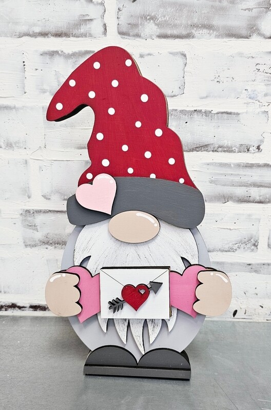 STANDING VALENTINE GNOME (14")-*