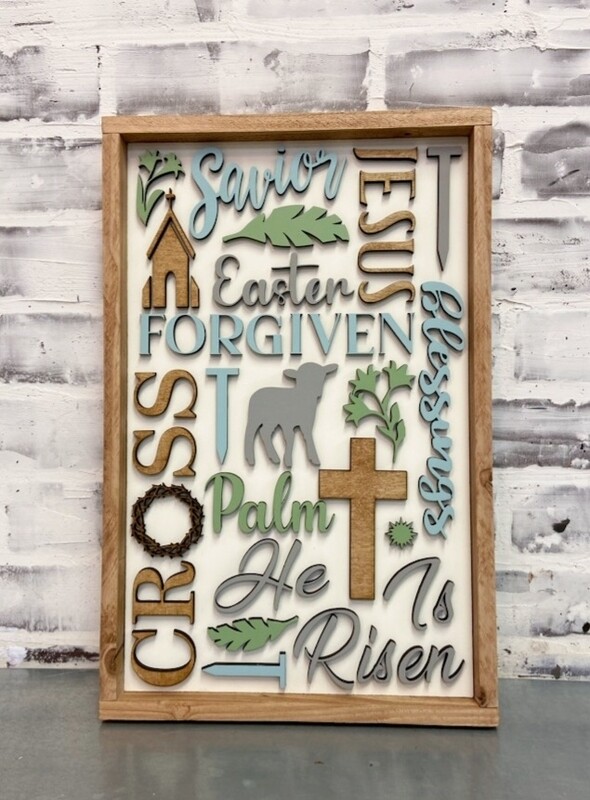 SPIRITUAL EASTER SUBWAY SIGN (10 X 16&quot;)-P*