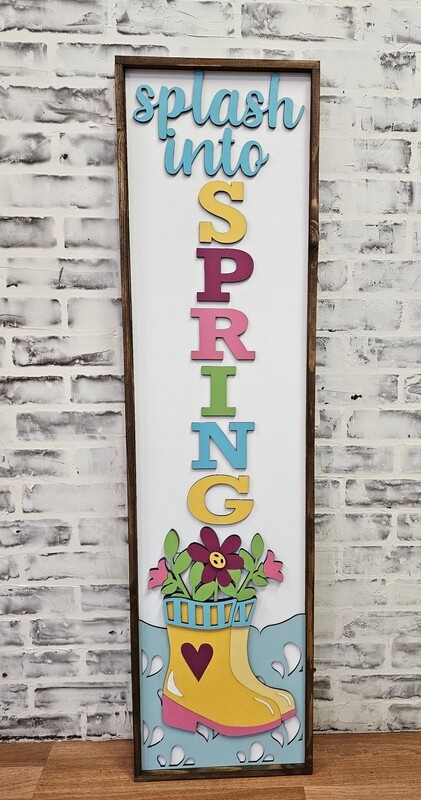 SPLASH INTO SPRING (12 X 48")-P*