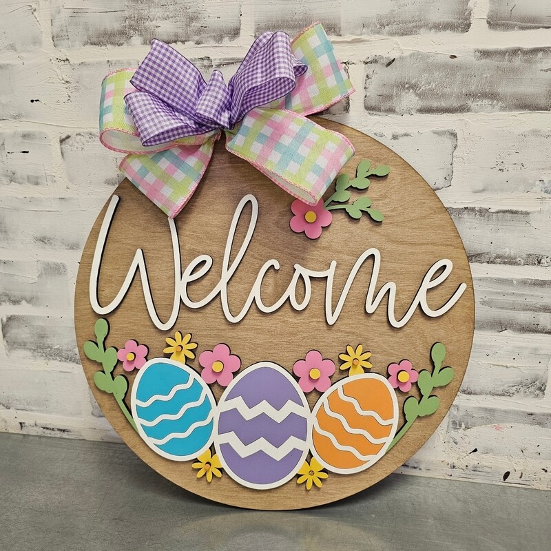 WELCOME EASTER EGG CIRCLE (15")**