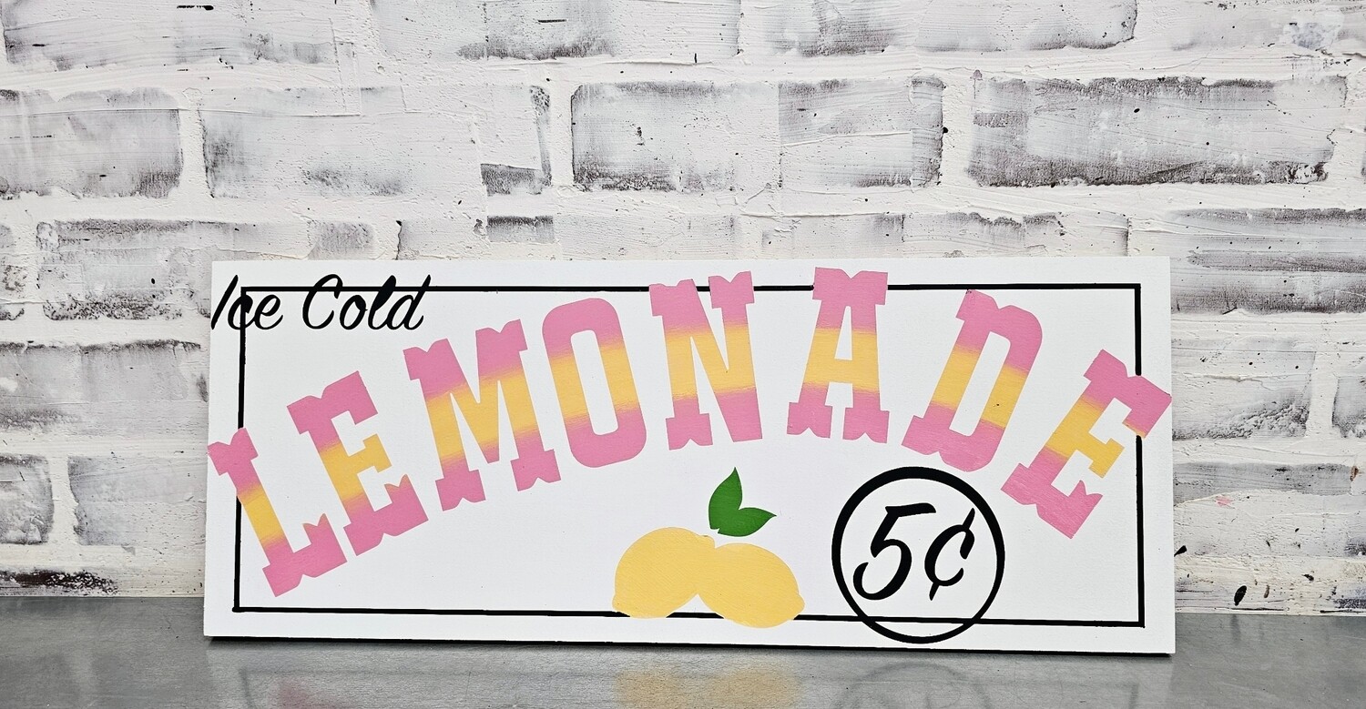 LEMONADE SIGN (8 x 20&quot;)-L