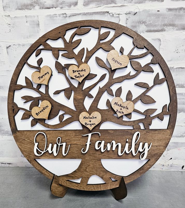 OUR FAMILY TREE CIRCLE  (15&quot;)*