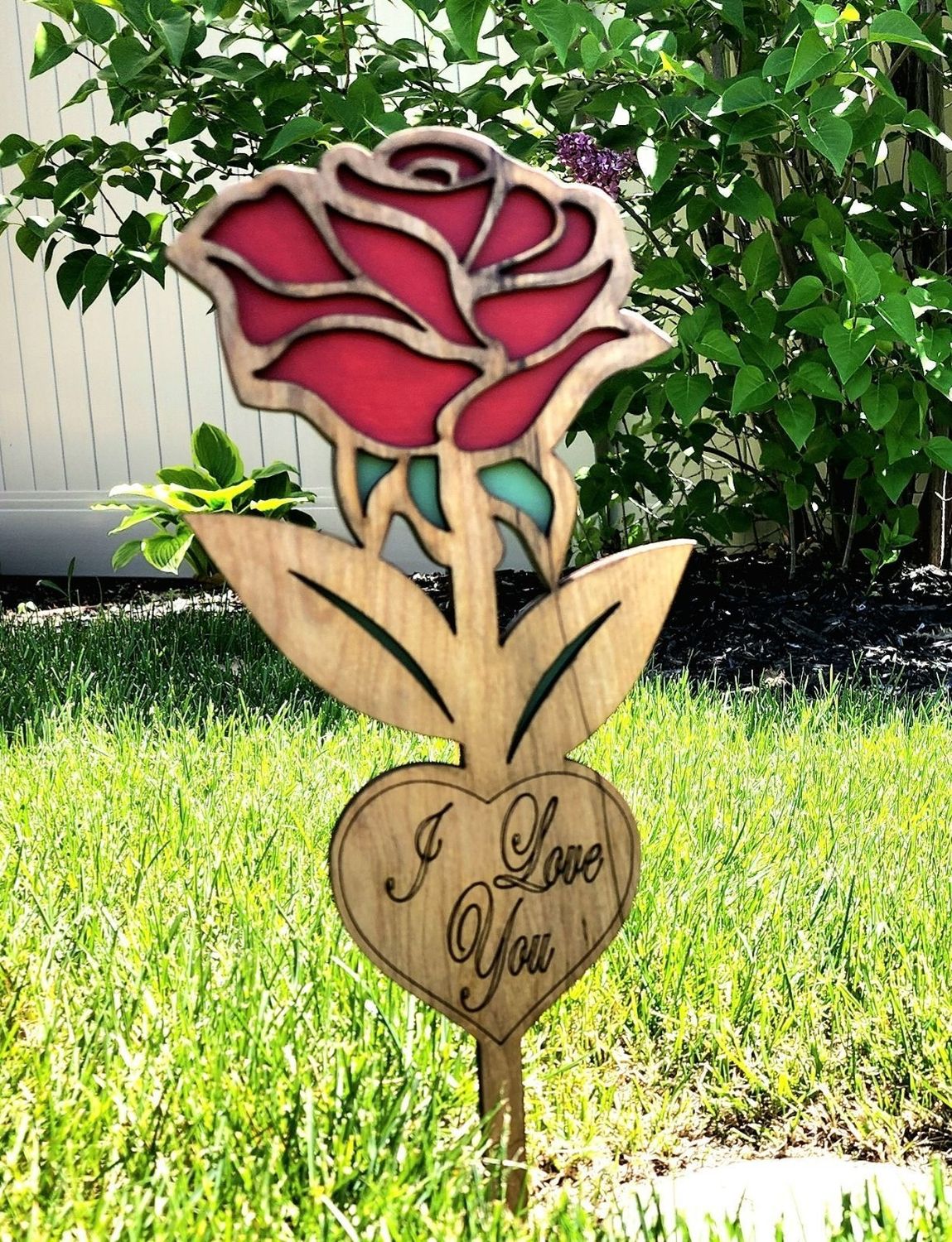 ROSE MEMORIAL GRAVE MARKER (Does not apply to parties)