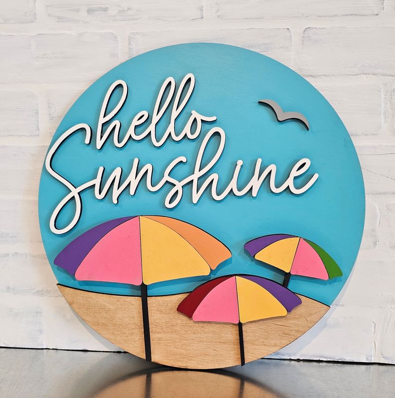 HELLO SUNSHINE BEACH CIRCLE (15&quot;) *