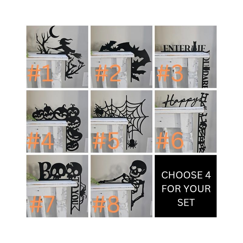 SET OF 4 HALLOWEEN SHELF SITTERS*