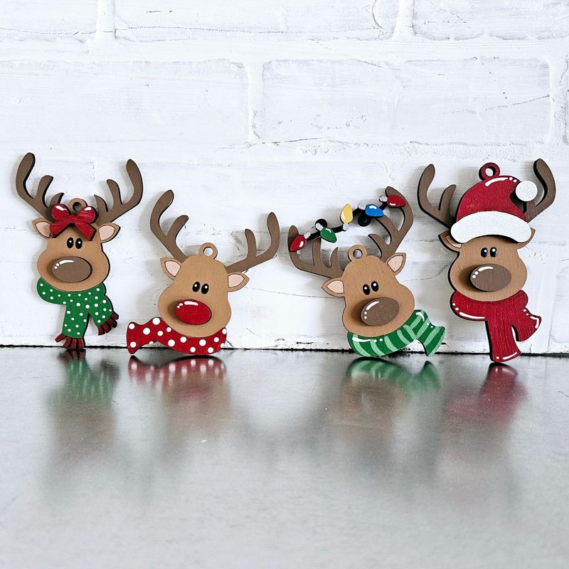 TREE ORNAMENTS- REINDEER SET**