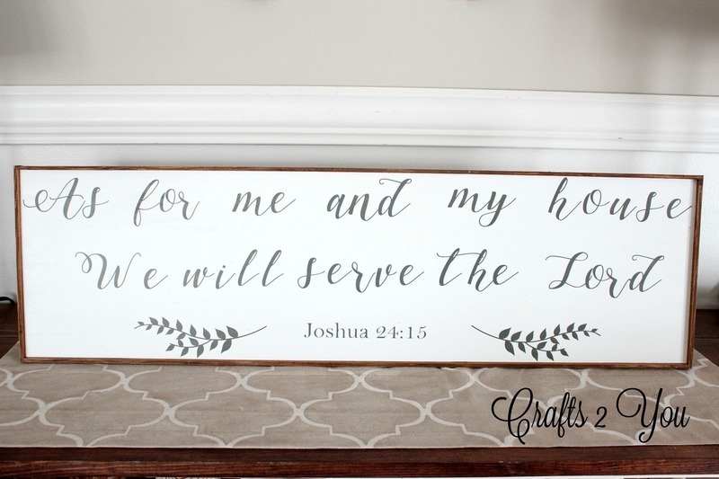 AS FOR ME AND MY HOUSE (10 x 36&quot;)-L