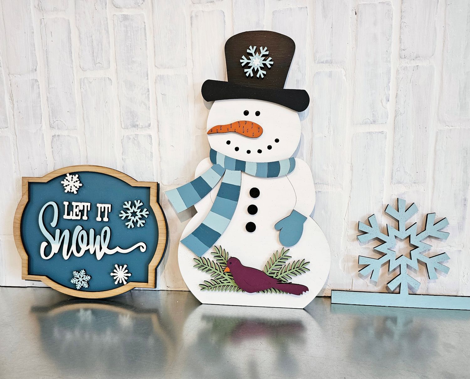 CHANGEABLE PORCH LEANER-WINTER SET