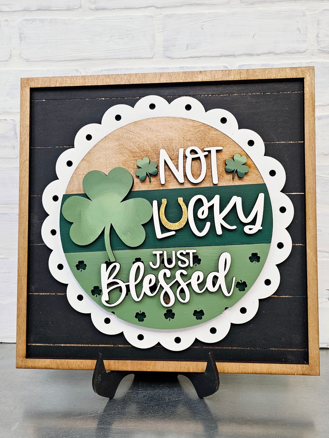 SHIPLAP CHANGEABLE LACE SIGN WITH "CHOSEN SET"