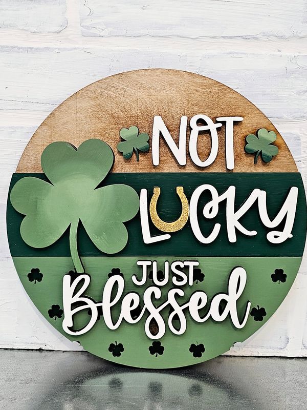 SHIPLAP CHANGEABLE LACE SIGN- ST. PATRICK&#39;S SET (NO SIGN)