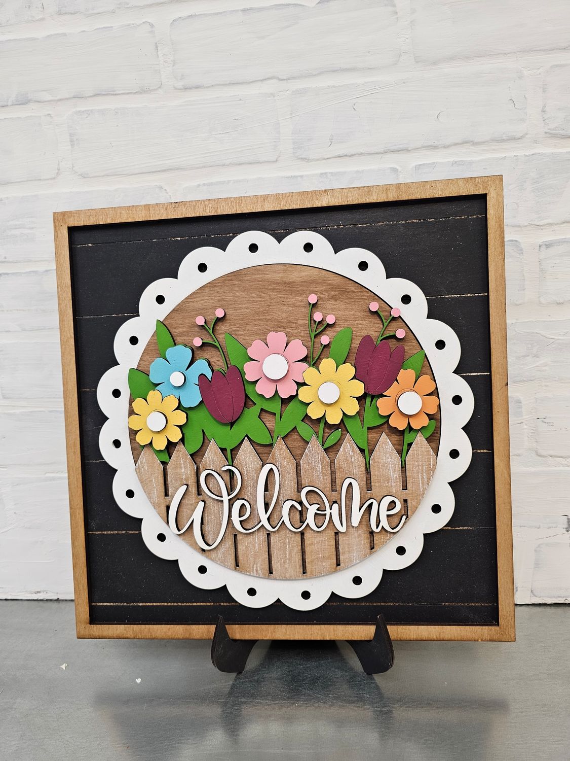 SHIPLAP CHANGEABLE LACE SIGN WITH "CHOSEN SET"