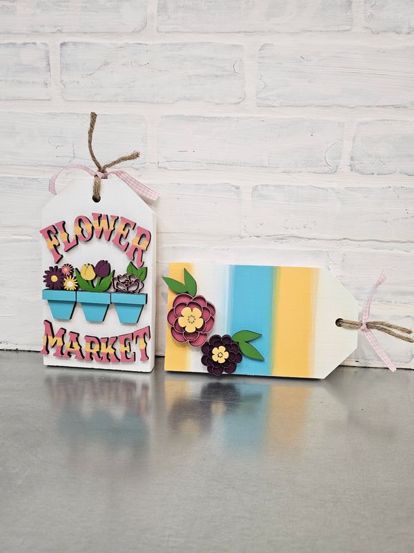 SET OF 2 SPRING TAGS