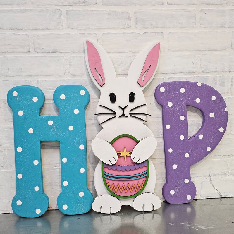 CHANGEABLE COUNTRY BENCH-EASTER SET ( NO BENCH)