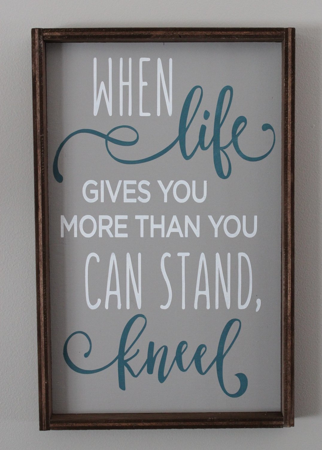 KNEEL SIGN (10 X 16&quot;)-P