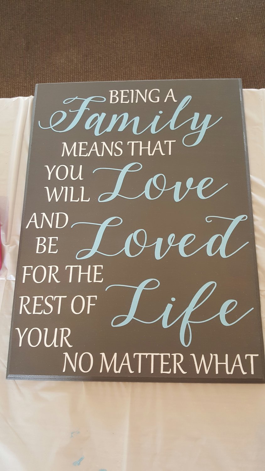 FAMILY LOVE SIGN (12 X 18)-P*