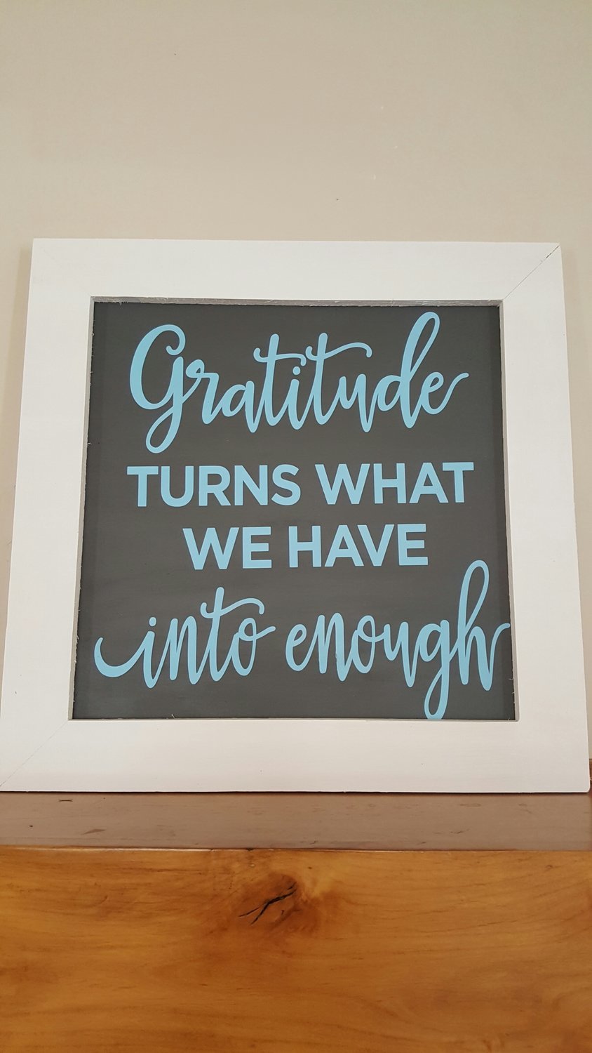 GRATITUDE SIGN KIT (19 x 19")