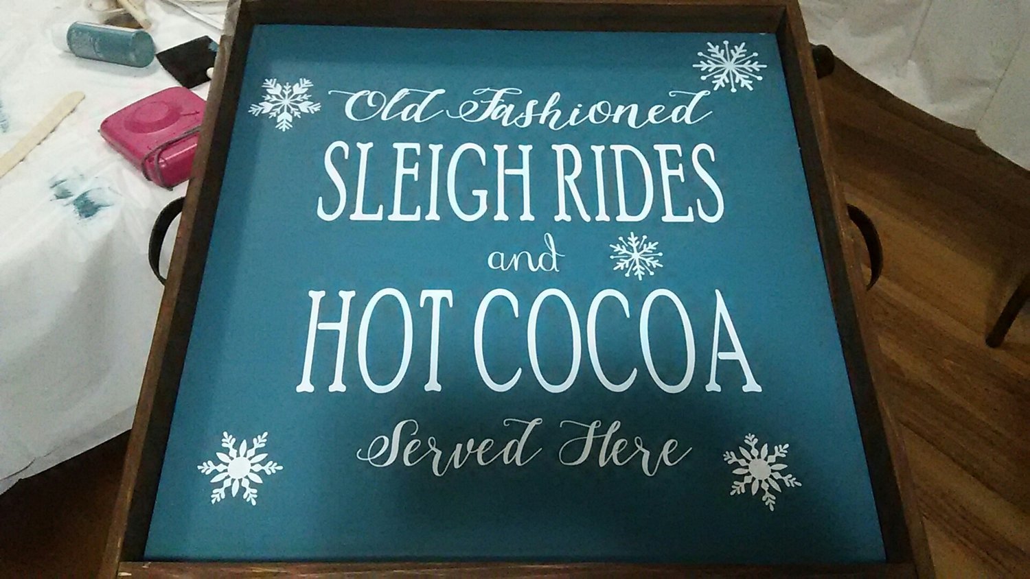 HOT COCOA TRAY (15 X 15)