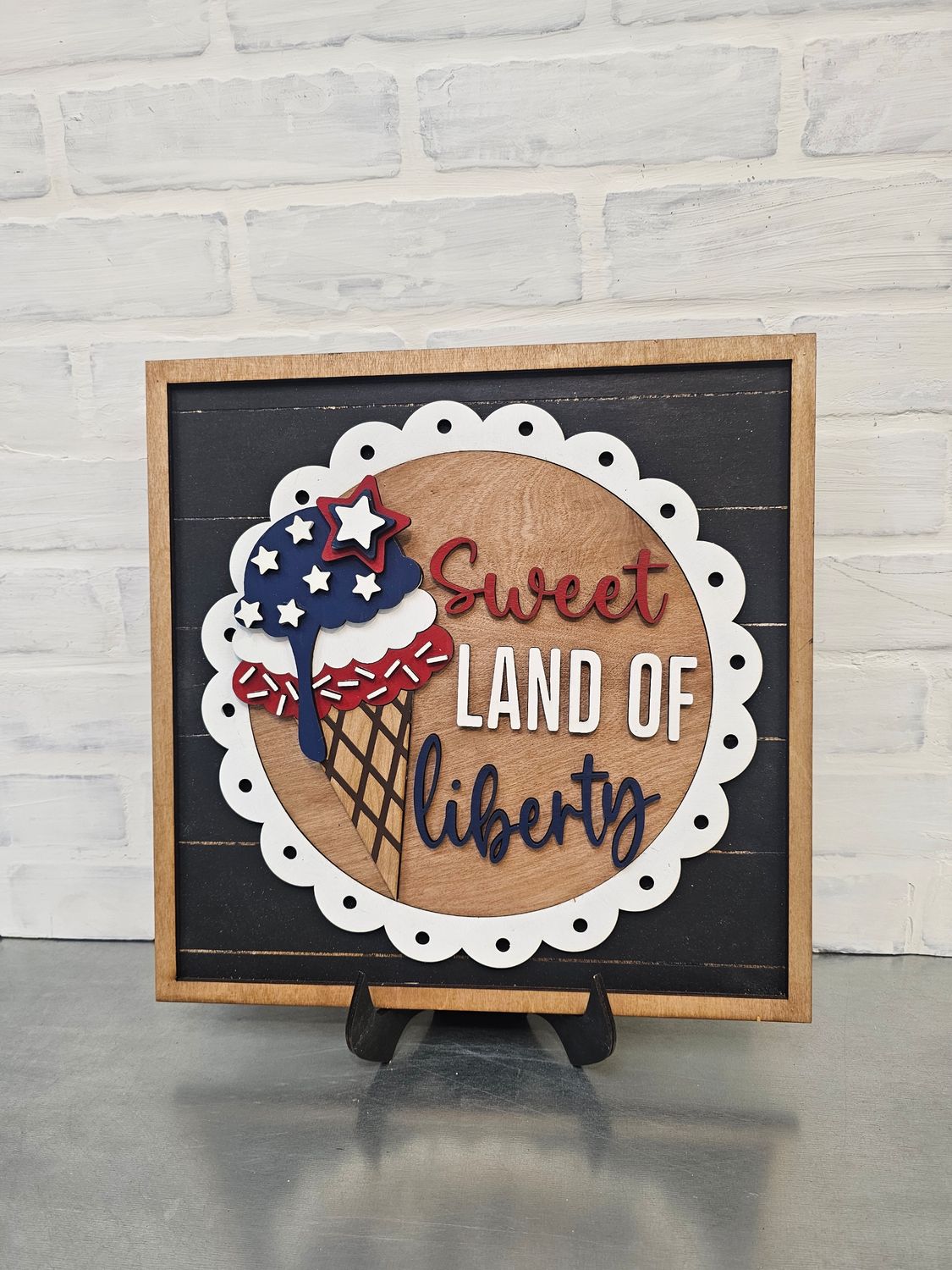 SHIPLAP CHANGEABLE LACE SIGN WITH "CHOSEN SET"