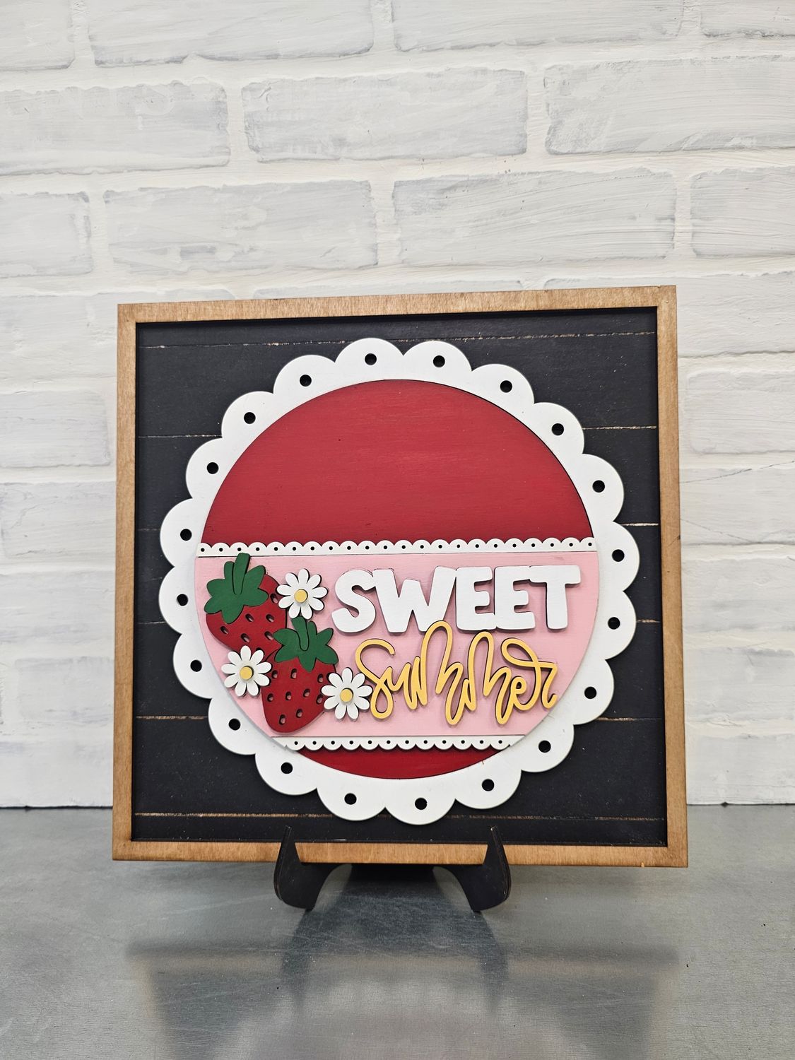 SHIPLAP CHANGEABLE LACE SIGN WITH "CHOSEN SET"