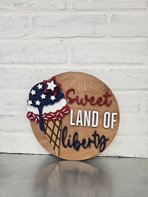 SHIPLAP CHANGEABLE LACE SIGN-PATRIOTIC SET (NO SIGN)
