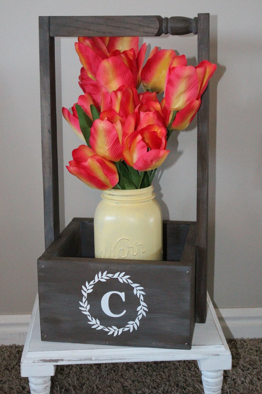 MONOGRAM FLOWER BOX
