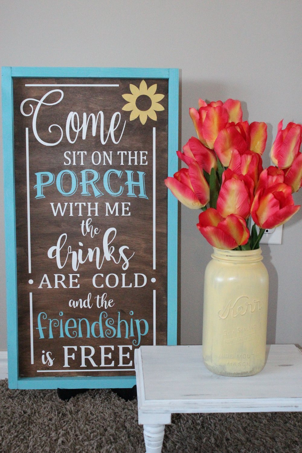 SIT ON THE PORCH SIGN (12 X 24)-P