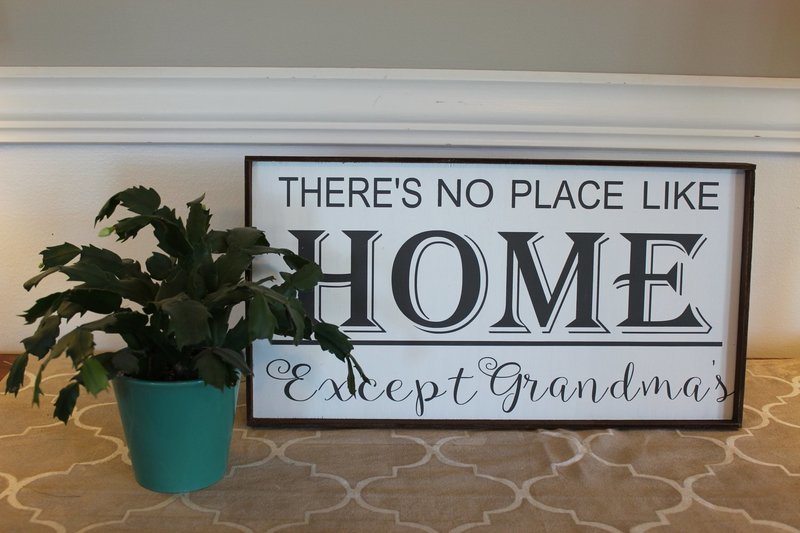 NO PLACE LIKE HOME SIGN (10 X 20")-L