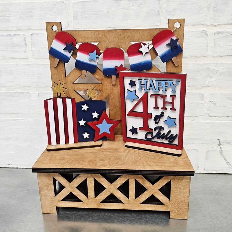 CHANGEABLE COUNTRY CHAIR DISPLAY with chosen SET (14&quot; TALL)*