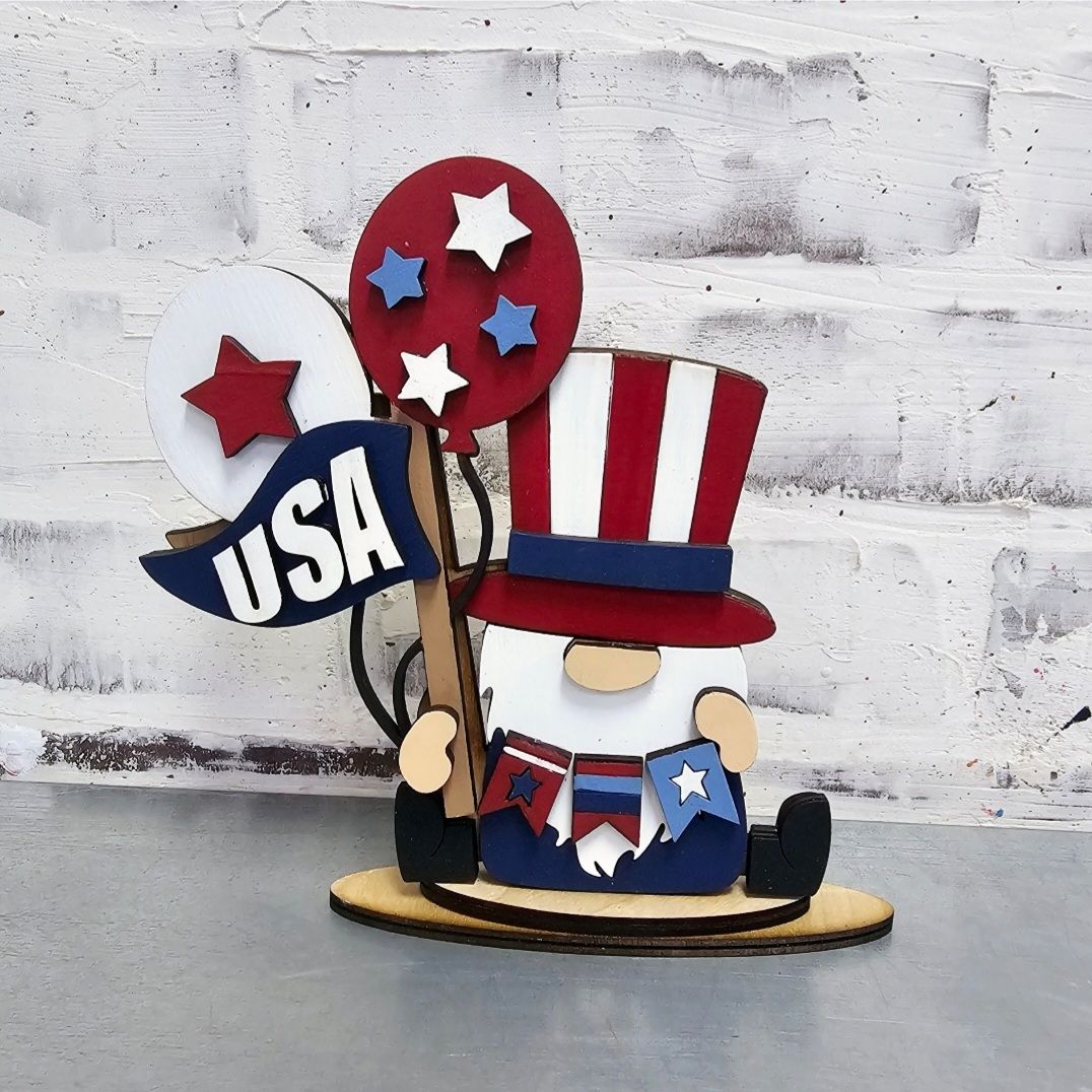 SET OF 5 PATRIOTIC MINI GNOMES