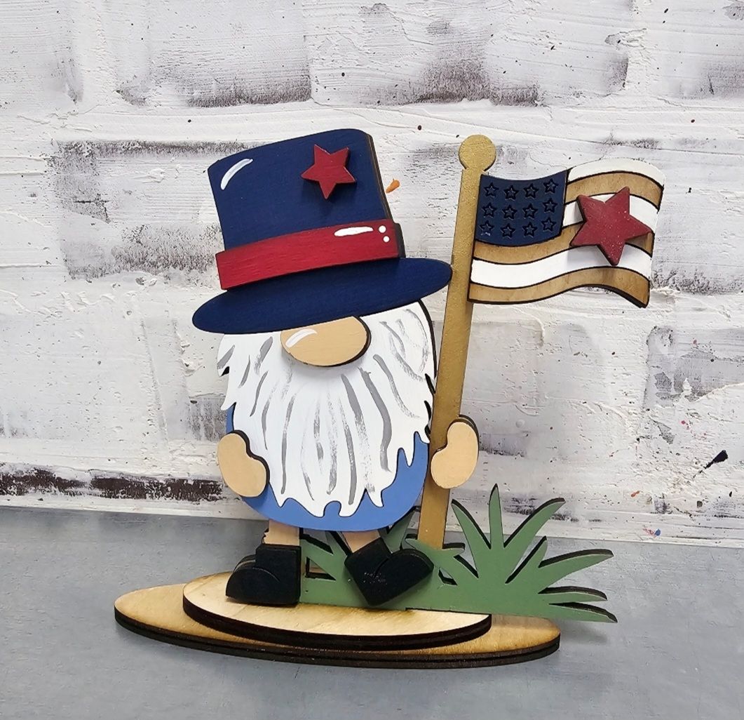 SET OF 5 PATRIOTIC MINI GNOMES