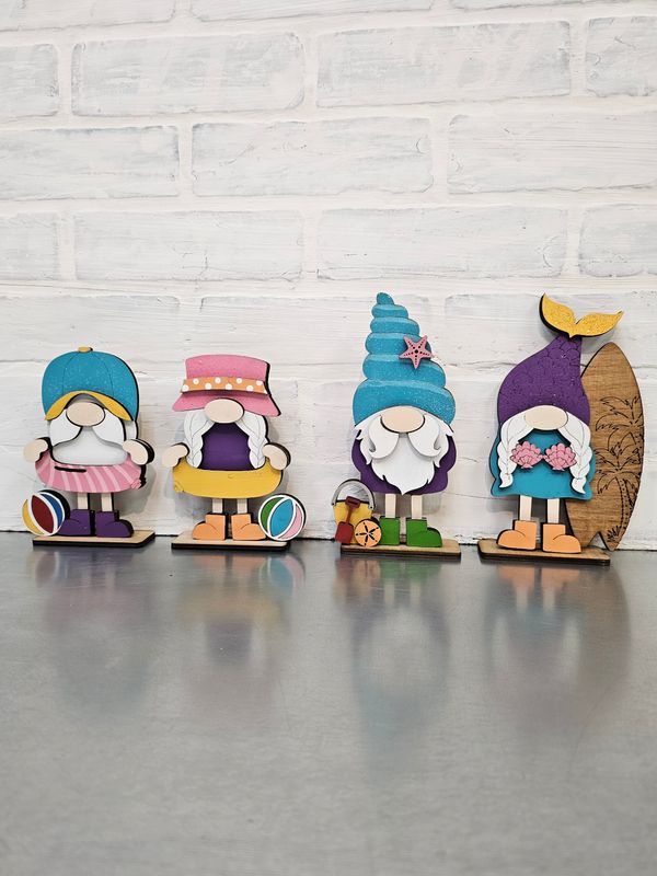 SET OF 4 BEACH MINI GNOMES