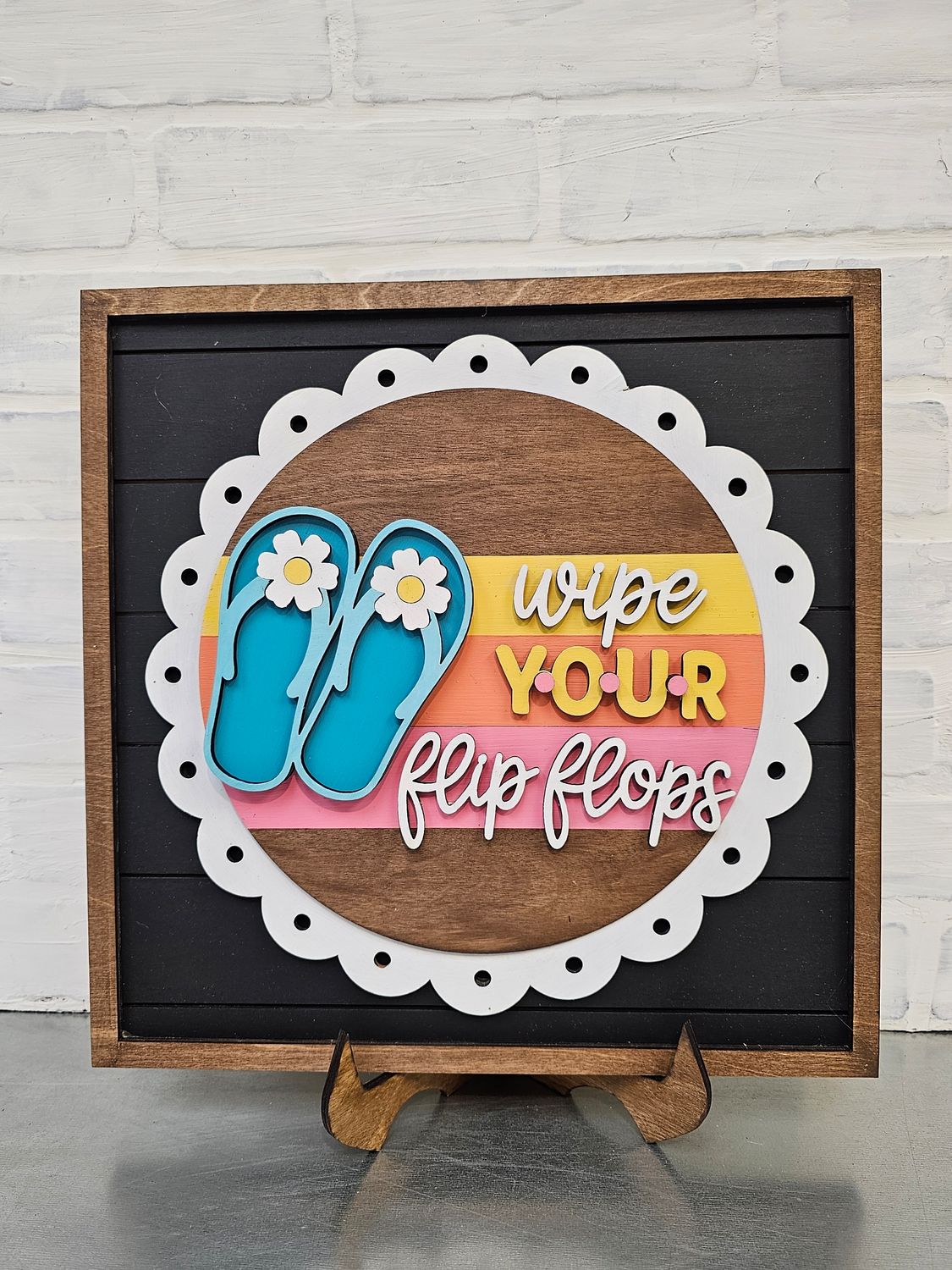 SHIPLAP CHANGEABLE LACE SIGN WITH &quot;CHOSEN SET&quot;