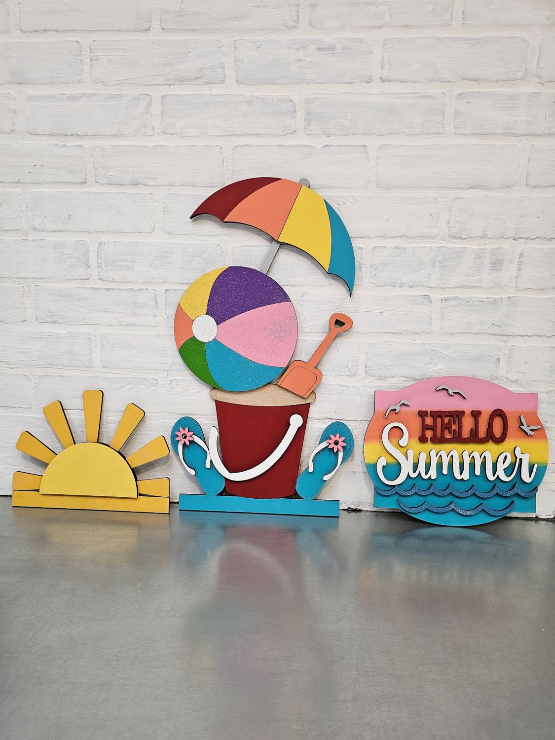 CHANGEABLE PORCH LEANER- BEACH SET