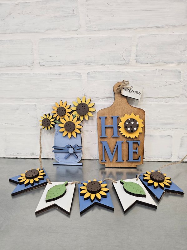 CHAIR DISPLAY- SUNFLOWER SET ( NO CHAIR)