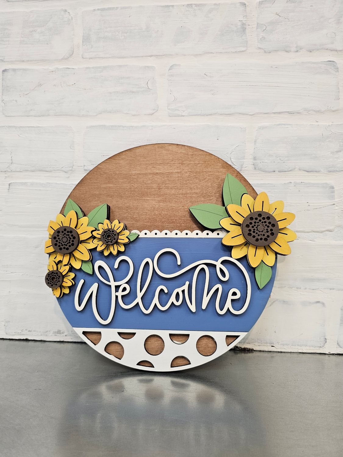 SHIPLAP CHANGEABLE LACE SIGN- SUNFLOWER SET ( NO SIGN)