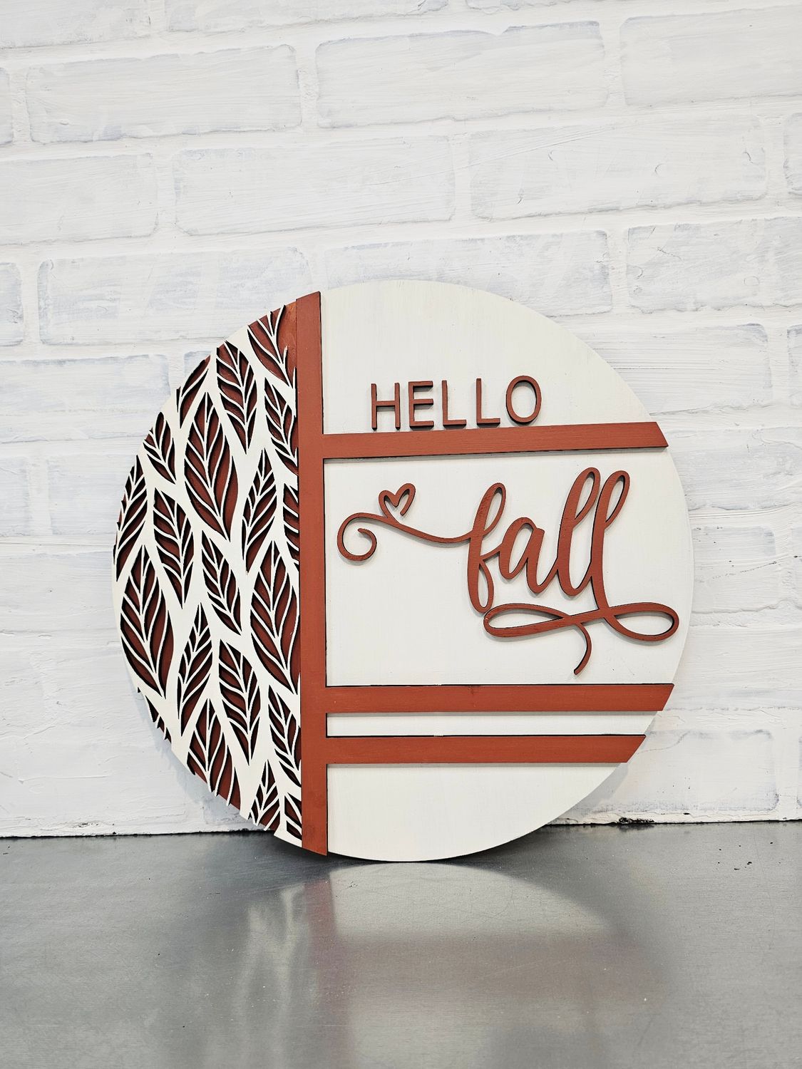 DELICATE LEAVES FALL CIRCLE (15&quot;)