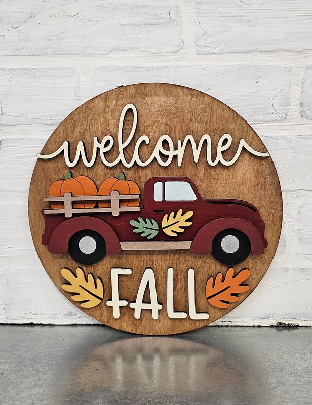 SHIPLAP CHANGEABLE LACE SIGN- FALL SET ( NO SIGN)