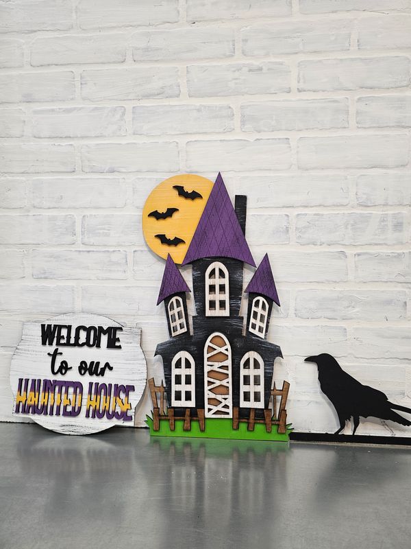 CHANGEABLE PORCH LEANER-HALLOWEEN SET ( NO LEANER)