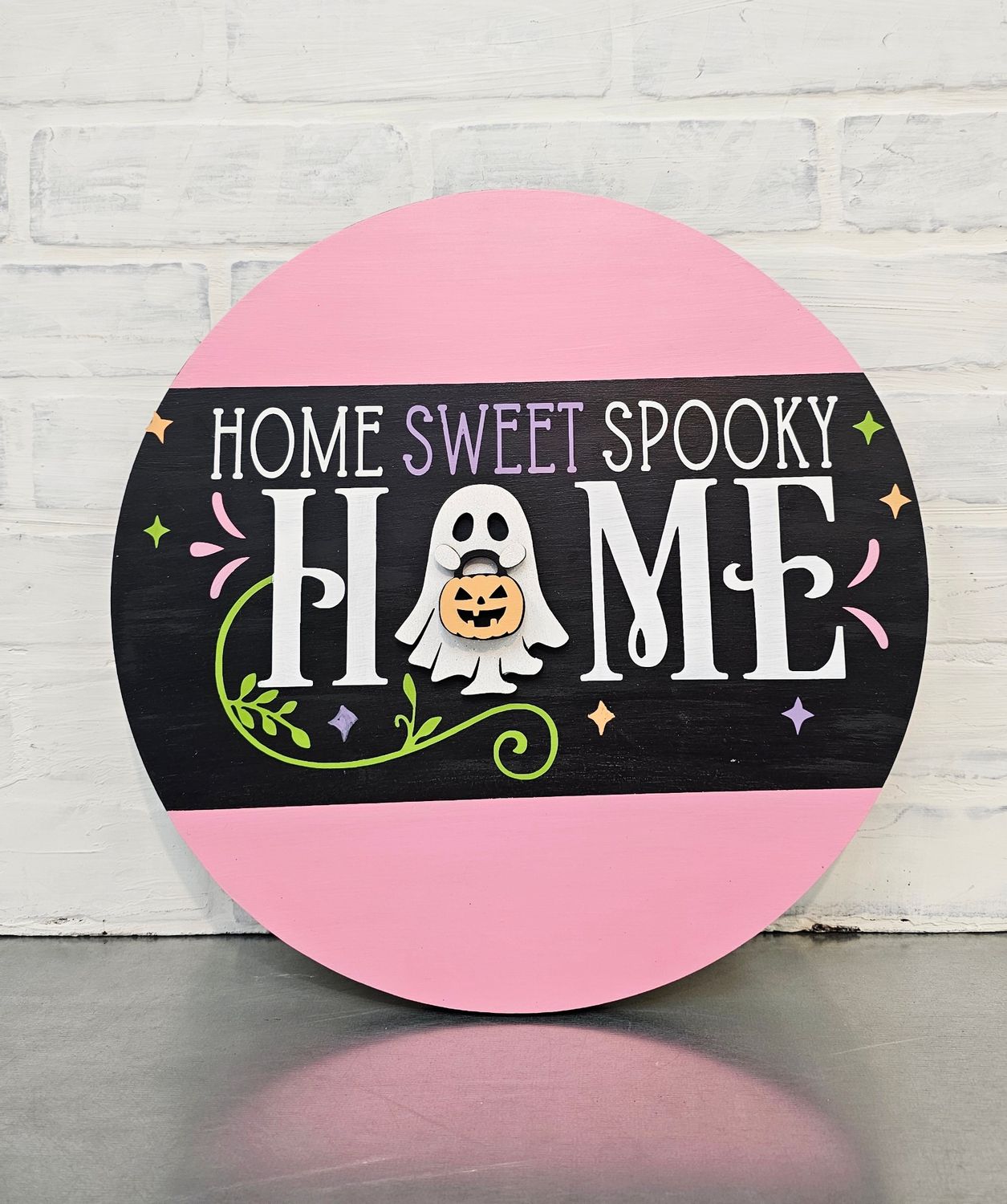 HOME SWEET SPOOKY HOME CIRCLE (15")