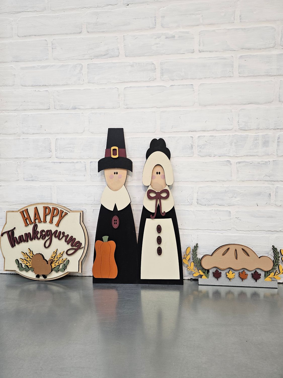 CHANGEABLE PORCH LEANER-THANKSGIVING SET( NO LEANER)