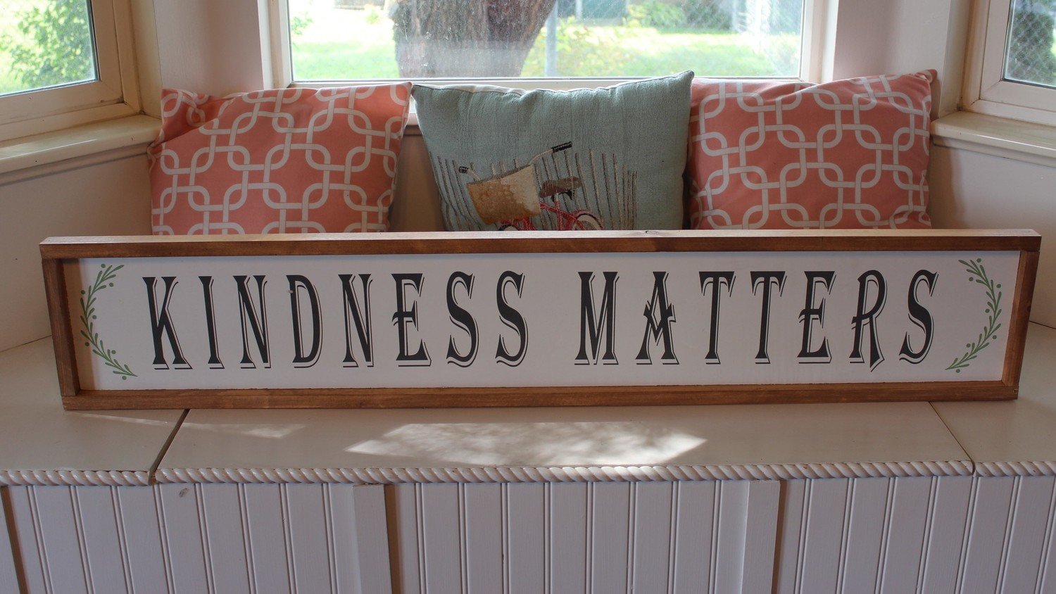 KINDNESS MATTERS SIGN (9 x 48&quot;)-L
