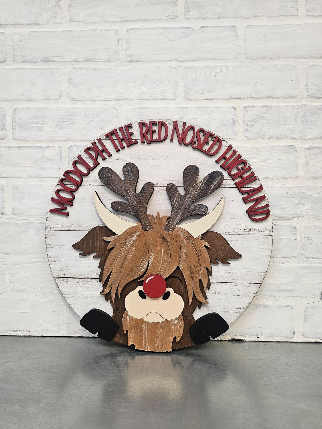MOODOLPH THE RED NOSED HIGHLAND CIRCLE ( 15")
