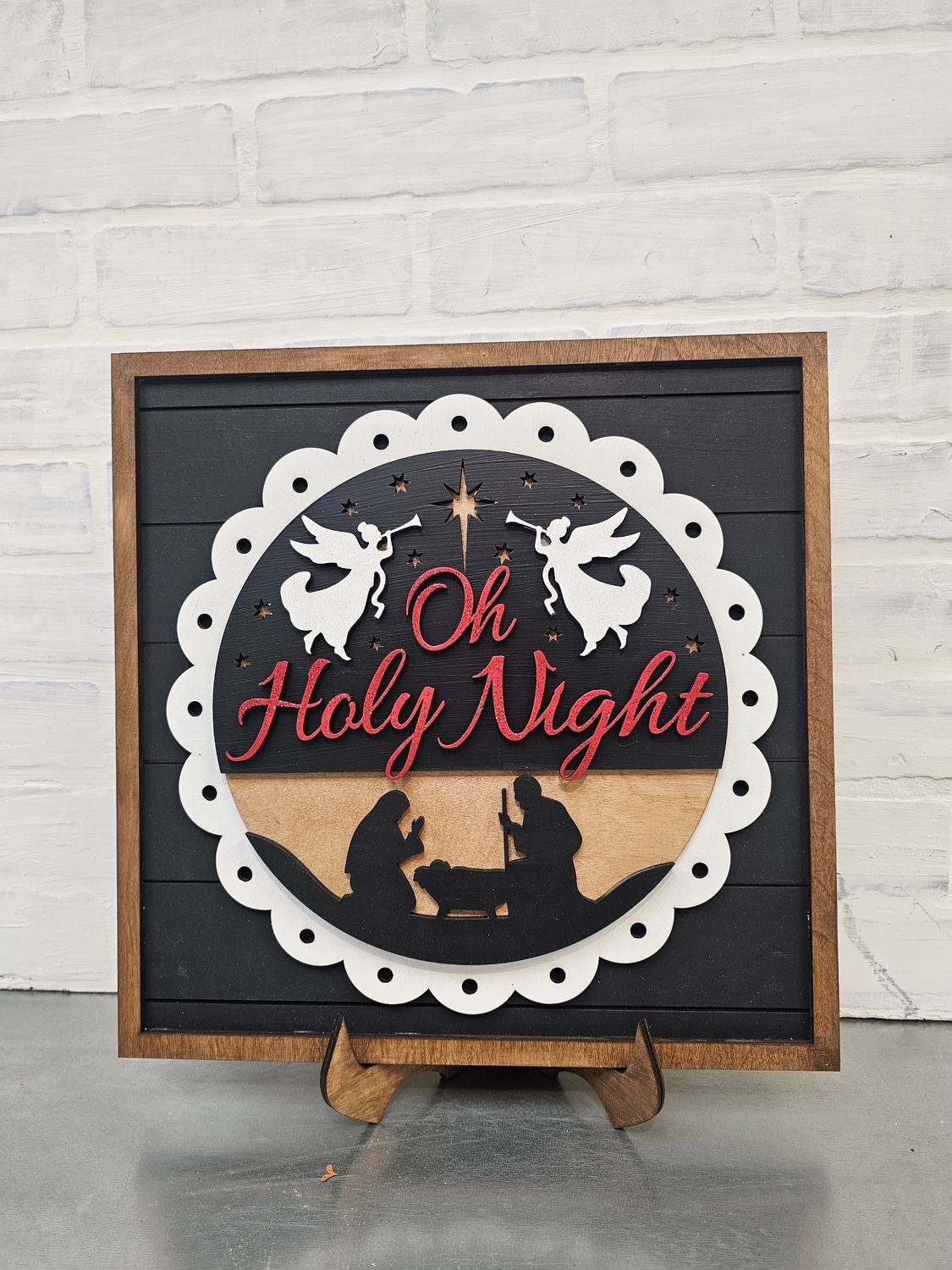 SHIPLAP CHANGEABLE LACE SIGN WITH "CHOSEN SET"