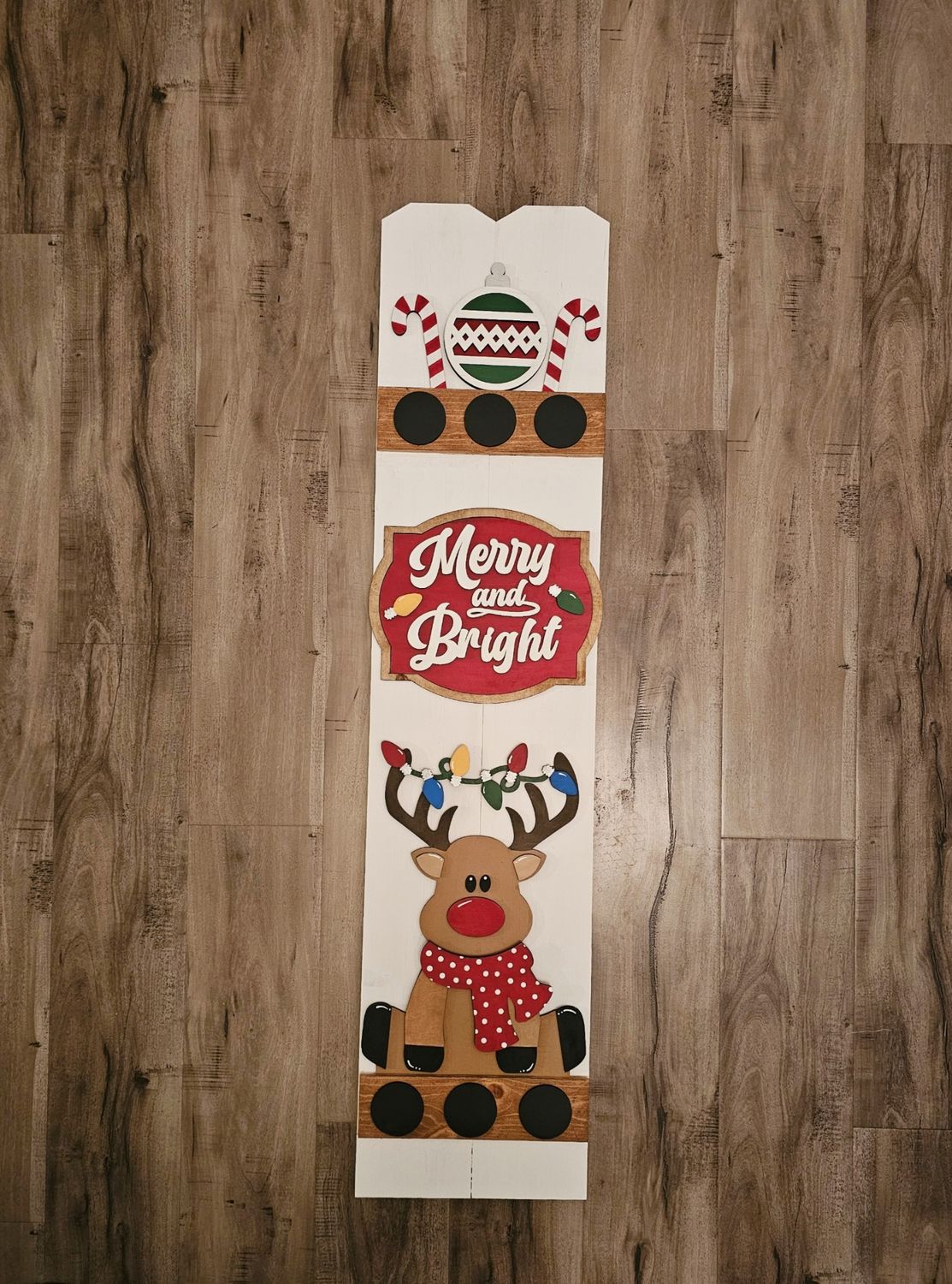 CHANGEABLE PORCH LEANER-REINDEER SET (NO LEANER)