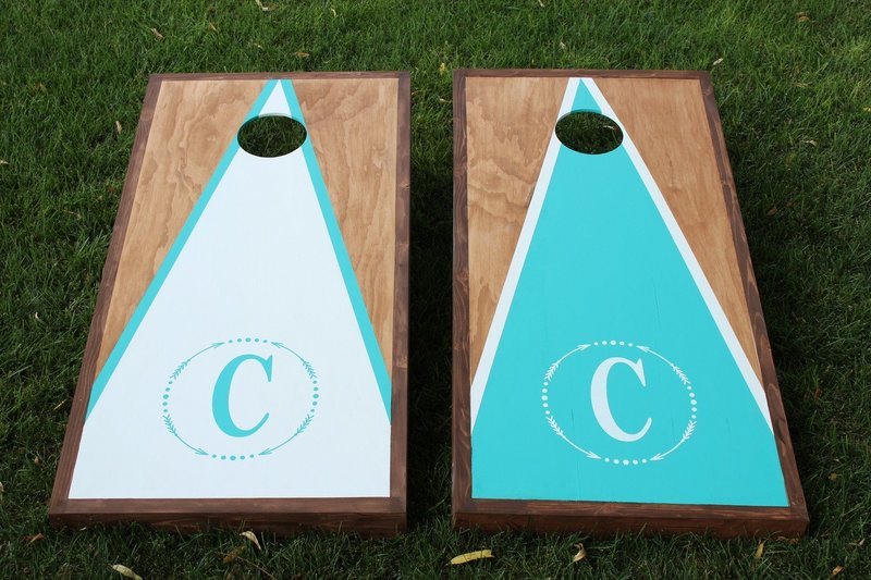 CUSTOM CORNHOLE GAME KIT ( 2ft x 4ft each)