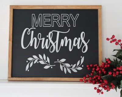 MERRY CHRISTMAS SIGN (16 x 20")-L
