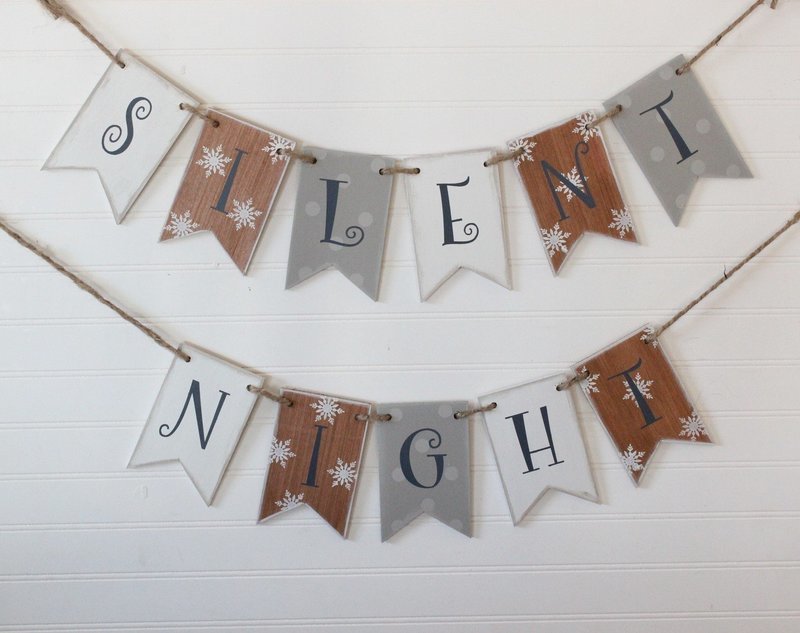 SILENT NIGHT MINI BANNER-**